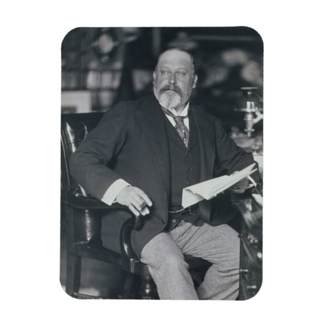 Magnet Flexible Portrait d'Edouard VII (1841-1910) (b/w (Vertical)