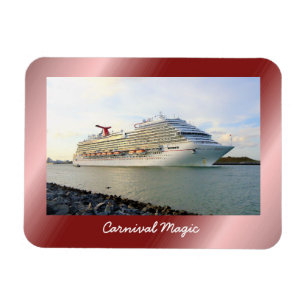 Magnet Flexible Portrait d'un navire de croisière en transit