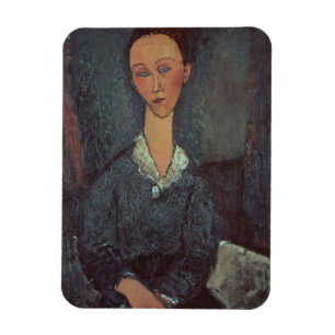 Magnet Flexible Portrait d'une femme avec un intellectuel (huile