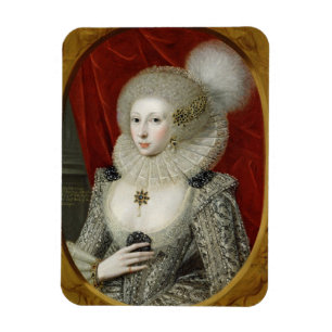 Magnet Flexible Portrait d'une femme, probablement coton de