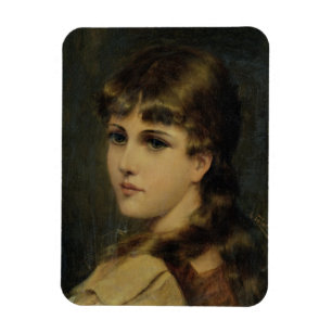 Magnet Flexible Portrait d'une jeune fille (huile sur panneau)