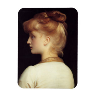 Magnet Flexible Portrait féminin de Behind (par Frederic Leighton)
