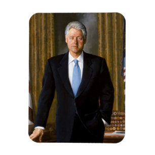 Magnet Flexible Portrait officiel de Bill Clinton