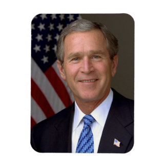 Magnet Flexible Portrait officiel de George W. Bush