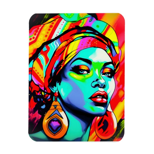 Magnet Flexible Portrait Pop Art (Vertical)