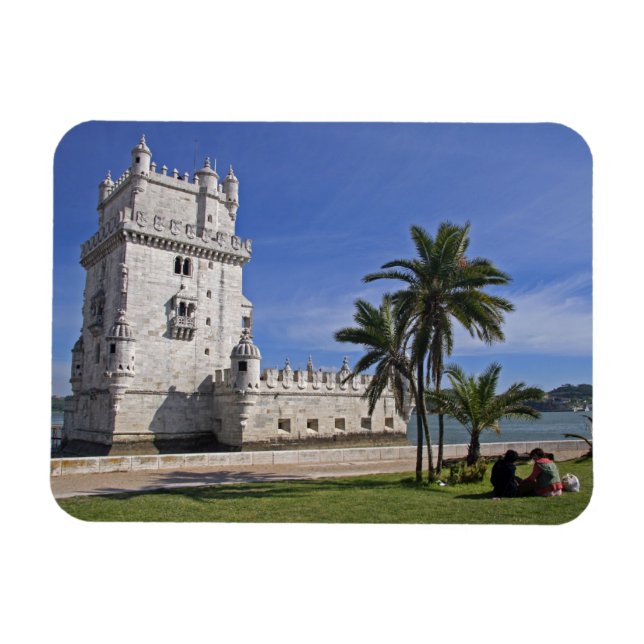 Magnet Flexible Portugal, Lisbonne. Tour Belem, un Monde UNESCO 2 (Horizontal)
