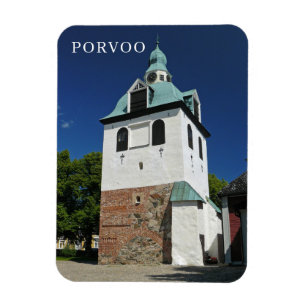 Magnet Flexible Porvoo Cathédrale Clocher vue frigo aimant