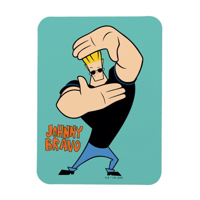 Magnet Flexible Pose de trame photo Johnny Bravo (Vertical)