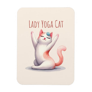 Magnet Flexible Pose de Yoga Chat - Lady Yoga Chat