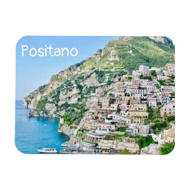 Magnet Flexible Positano, Italie - aimant frigo par Velvet Escape (Horizontal)