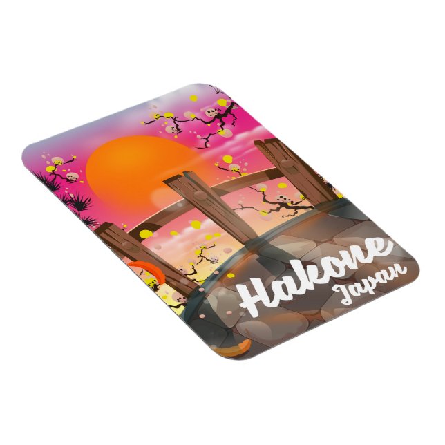 Magnet Flexible Poster de la fleur japonaise de Hakone. (Côté Droit)