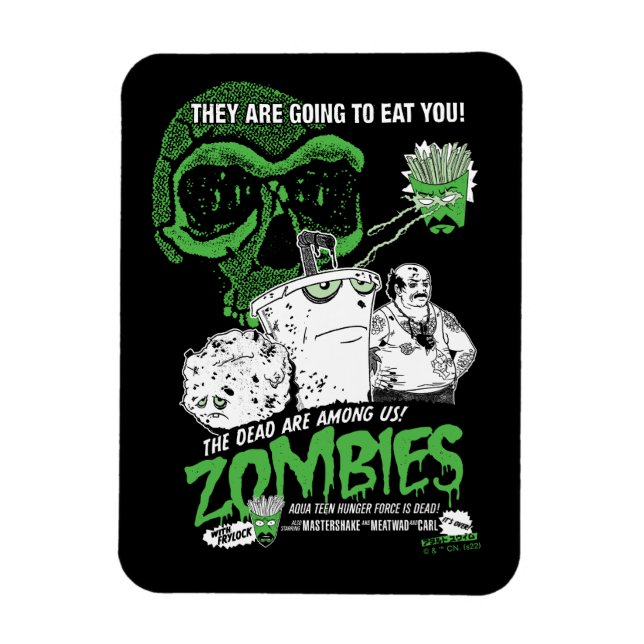 Magnet Flexible Poster de la Force de Faim Ado Aqua Zombies (Vertical)
