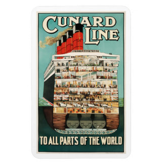 Magnet Flexible Poster de luxe de paquebot de bateau à vapeur Cuna