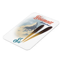 poster de ski vintage Zermatt Suisse