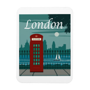 Magnet Flexible Poster de voyage Londres, Angleterre