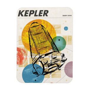 Magnet Flexible Poster du télescope spatial Kepler.