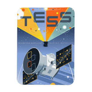 Magnet Flexible Poster du télescope spatial Tess.
