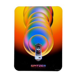Magnet Flexible Poster du télescope Spitzer.