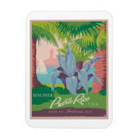 Poster du Vintage voyage Porto Rico