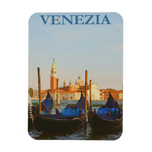 Magnet Flexible Poster rétro du Vintage voyage Gondolas de Venise