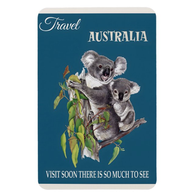 Magnet Flexible Poster vintage australien (Vertical)
