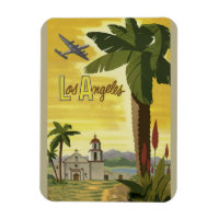 Poster Vintage voyage Los Angeles California Retro