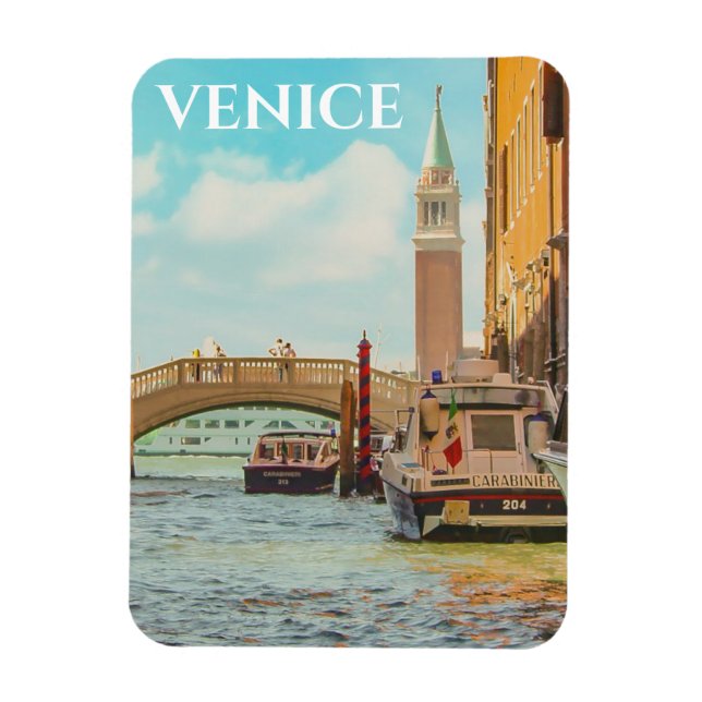 Magnet Flexible Poster Vintage voyage Venice Italie (Vertical)