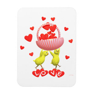 Magnet Flexible Poulet de coeur de poulet et de Saint-Valentin