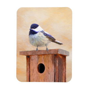 Magnet Flexible Poulet sur la peinture d'oiseaux Art original