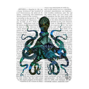 Magnet Flexible Poulpe bleue