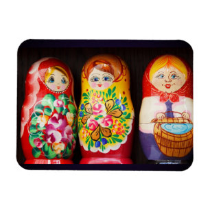 Magnet Flexible Poupées colorées de Matryoshka
