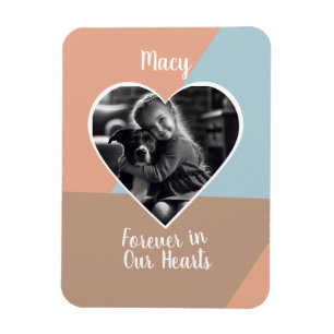 Magnet Flexible Pour toujours dans nos coeurs garde photo personna