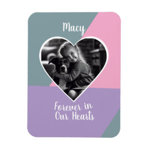 Magnet Flexible Pour toujours dans nos coeurs garde photo personna