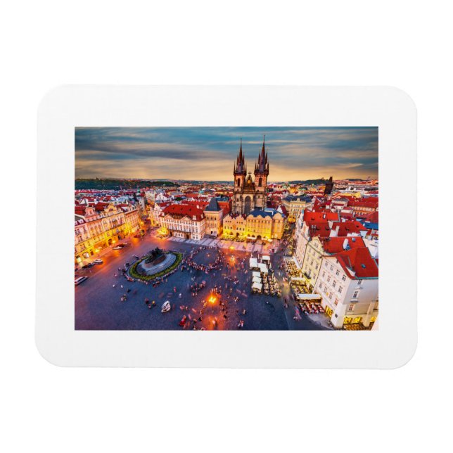 Magnet Flexible Prague le jour de Noël (Horizontal)