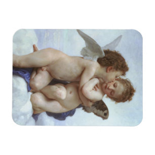 Magnet Flexible Premier Baiser par Bouguereau, Anges victoriens d'