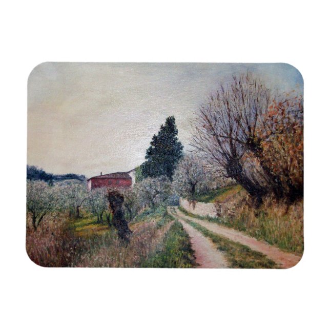Magnet Flexible PREMIER PRINTEMPS EN GOUVERNALAIS / Paysage Toscan (Horizontal)