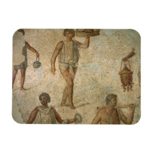 Magnet Flexible Préparation d'un banquet, fragment de marbre, li