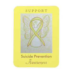 Magnet Flexible Prévention du suicide Sensibilisation au ruban An