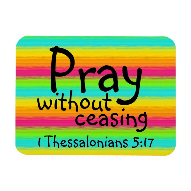 Magnet Flexible prier sans cesser le verset bible (Horizontal)
