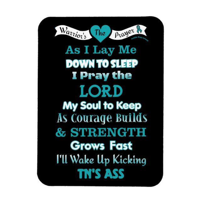 Magnet Flexible Prière du guerrier...TN (Vertical)