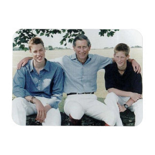 Magnet Flexible Princes Charles William Harry 1999