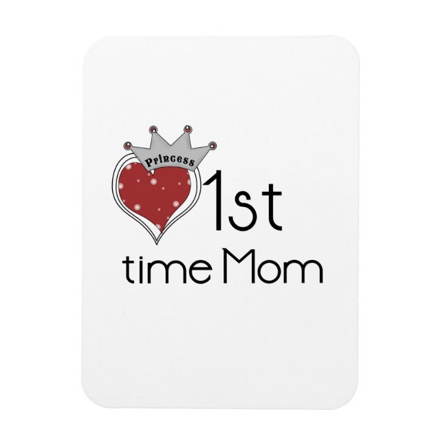 Magnet Flexible Princess Heart 1st Time Maman Dons (Vertical)