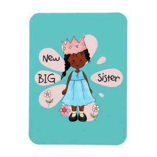 Magnet Flexible Princesse Big Soeur Africaine Américaine