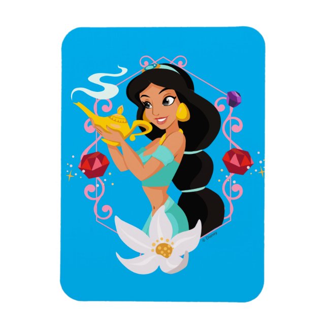 Magnet Flexible Princesse Jasmine Avec Lampe Magique (Vertical)
