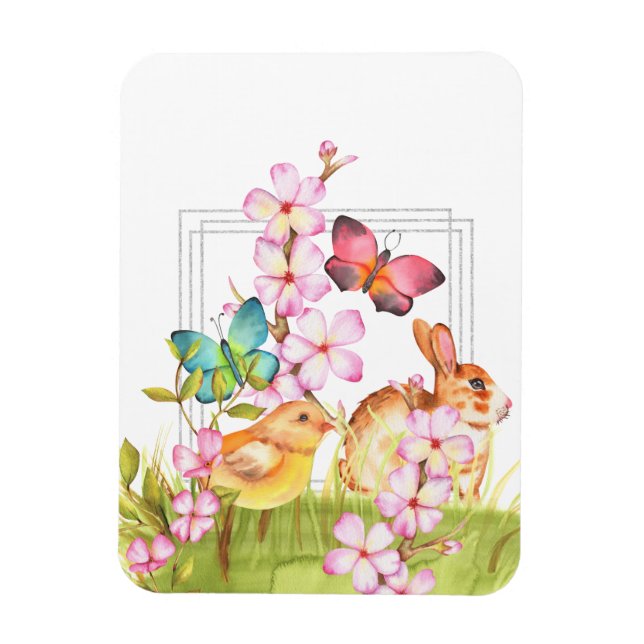 Magnet Flexible Printemps de Pâques (Vertical)
