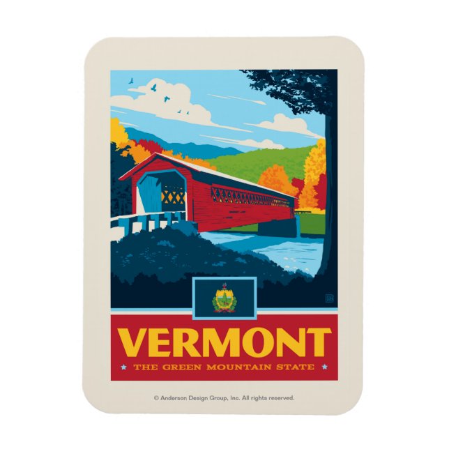 Magnet Flexible Prix d'État | Vermont (Vertical)