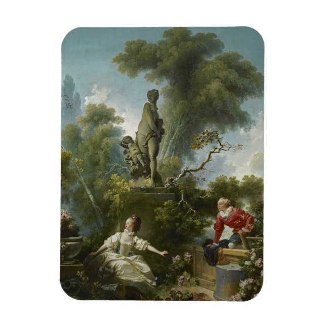 Magnet Flexible Progrès de l'amour : Le Rendez-vous de Fragonard (Vertical)