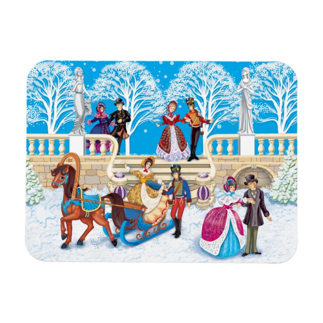 Magnet Flexible Promenade hivernale (Horizontal)