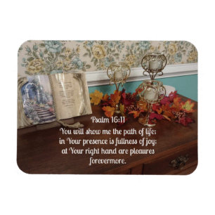Magnet Flexible Psaume 16:11 Vous me montrerez le chemin de la vie