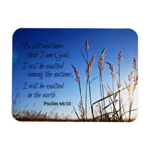Magnet Flexible Psaume 46:10 Soyez calme et sachez que je suis Die